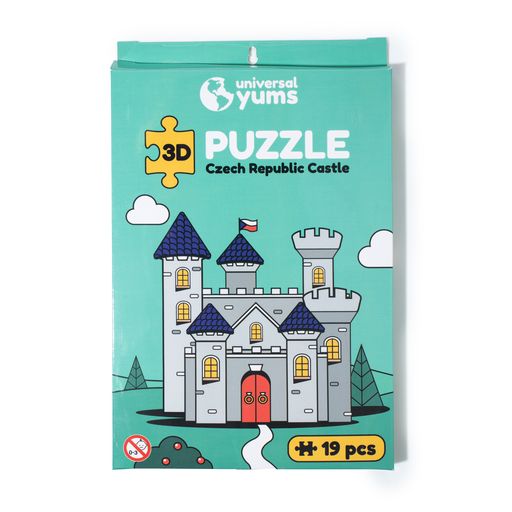 3D Castle Puzzle Pieces