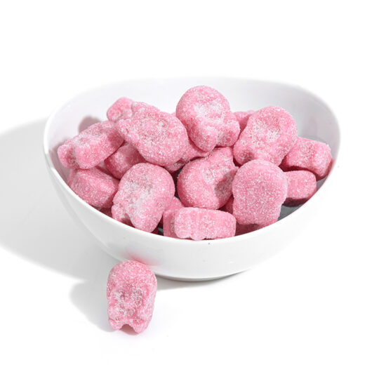 Raspberry Gummy Skulls