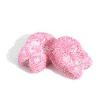 Raspberry Gummy Skulls Pieces