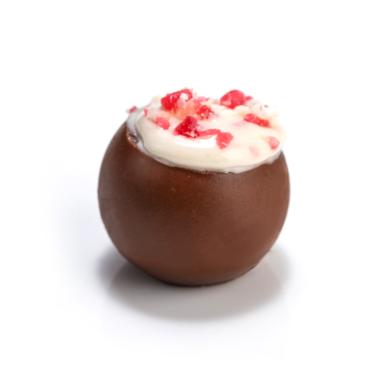 Milk Chocolate with Strawberry Popping Candy image