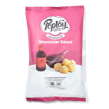 Poplay Gourmet Popcorn Worcestershire Sauce Package