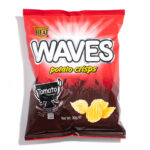 Waves Potato Crisps Tomato Flavor Package