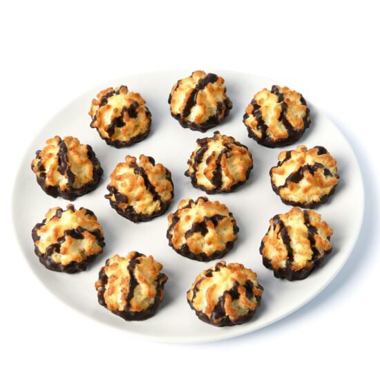 Kokosgebakjes Met Cacao