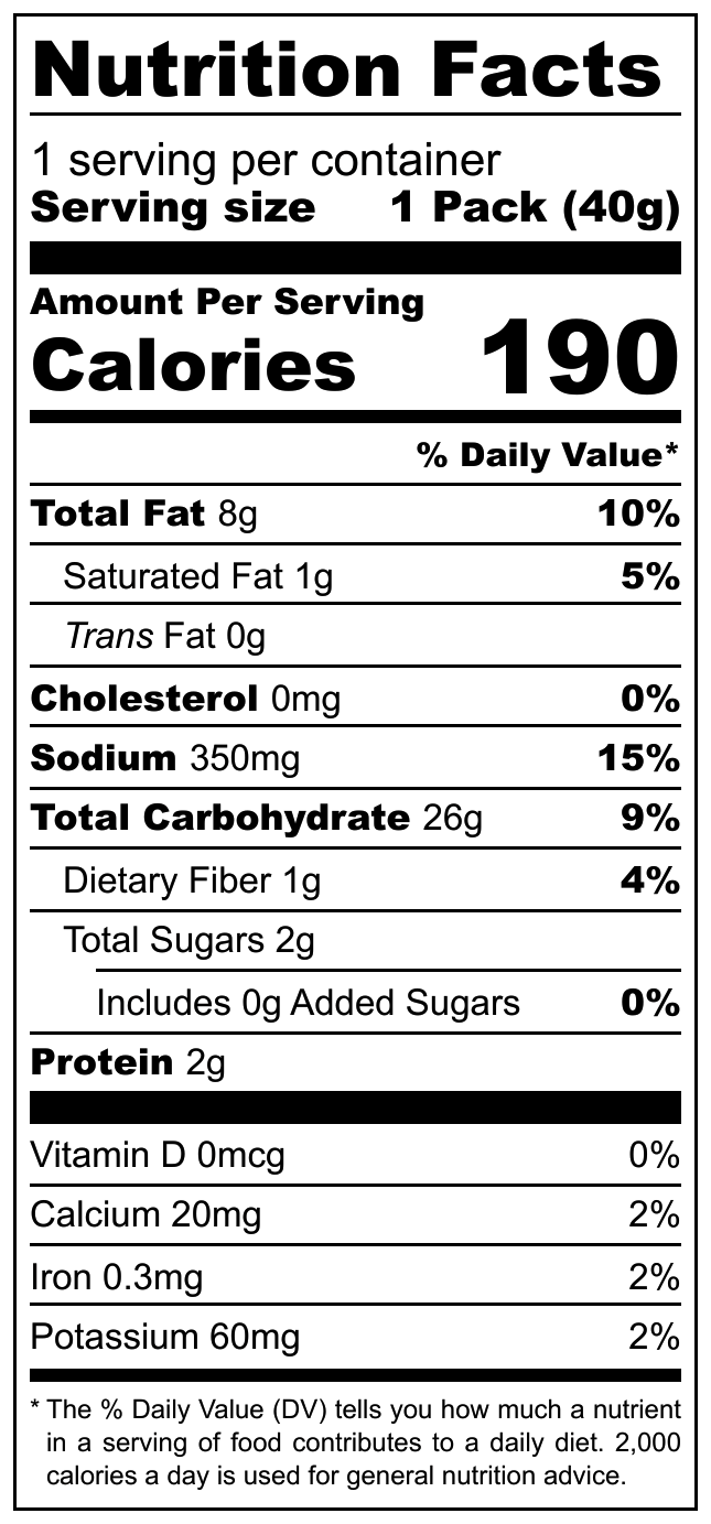 Aspil Puntazos Mix nutritional label