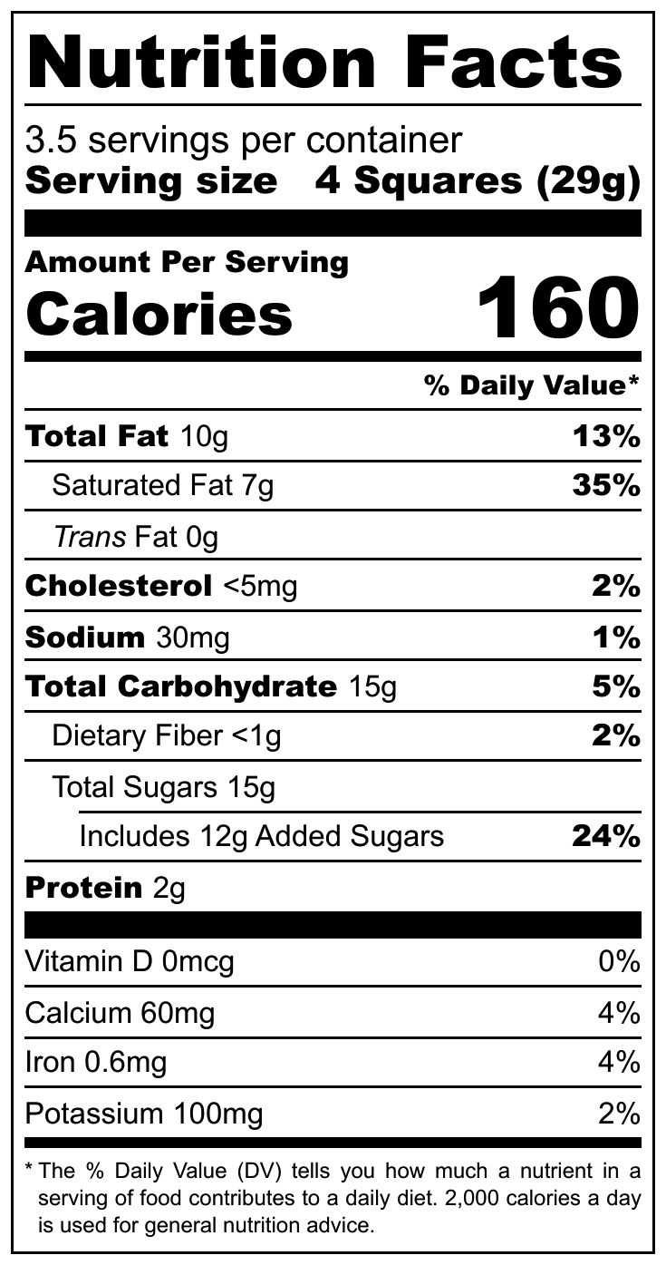 Dulcinea Chocolate con Leche Relleno sabor Trufa nutritional label