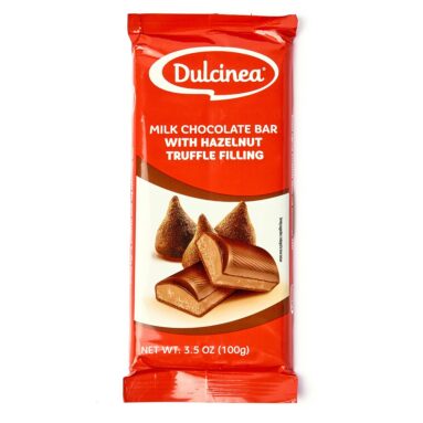 Dulcinea Chocolate con Leche Relleno sabor Trufa Package