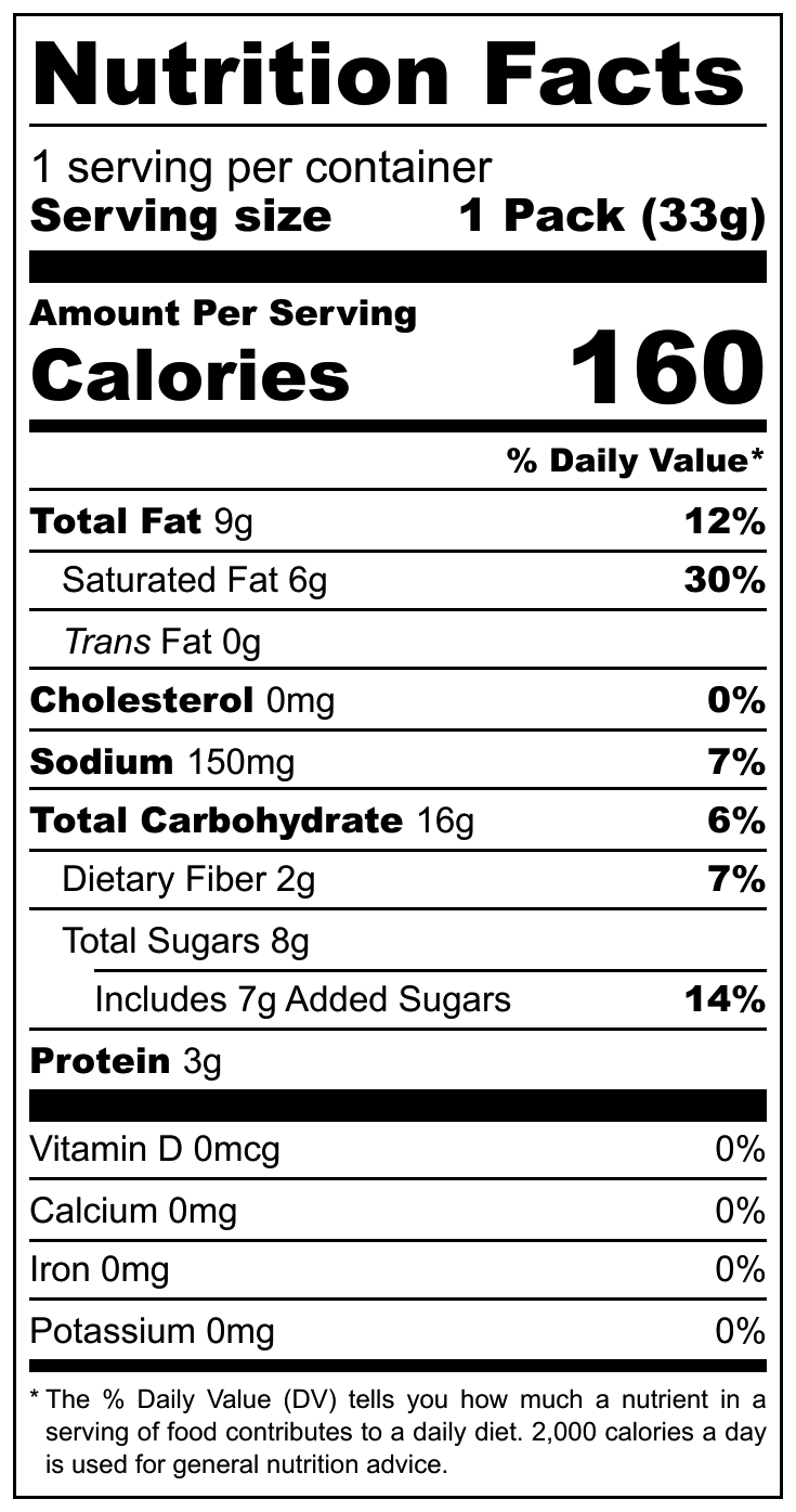 Tirma Galletas de Naranja nutritional label