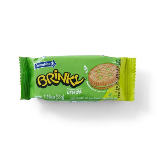 Colombina Brinky Galletas con Crema Sabor a Limón Package