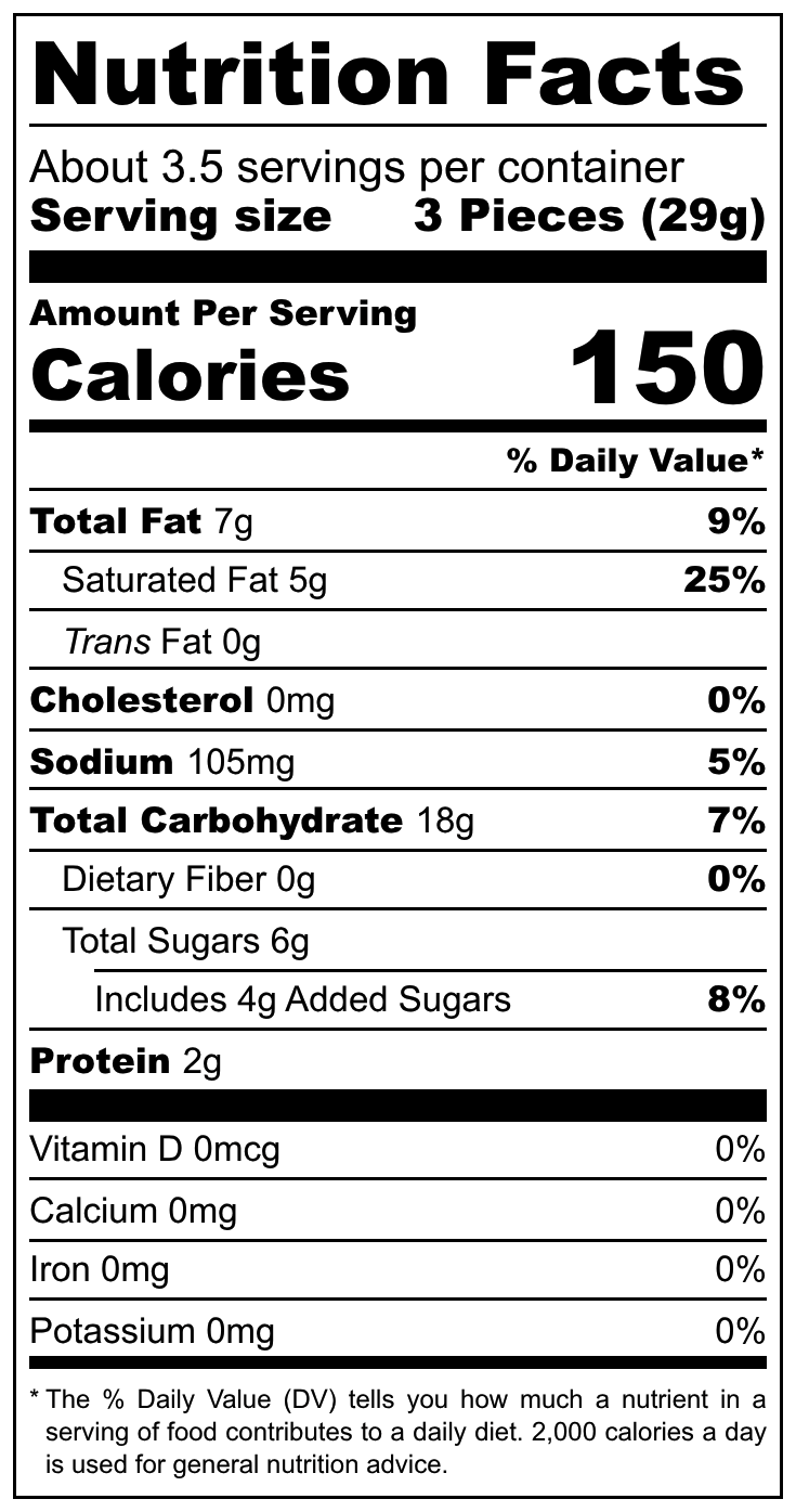 Roma Malkist Cokelat Kelapa nutritional label