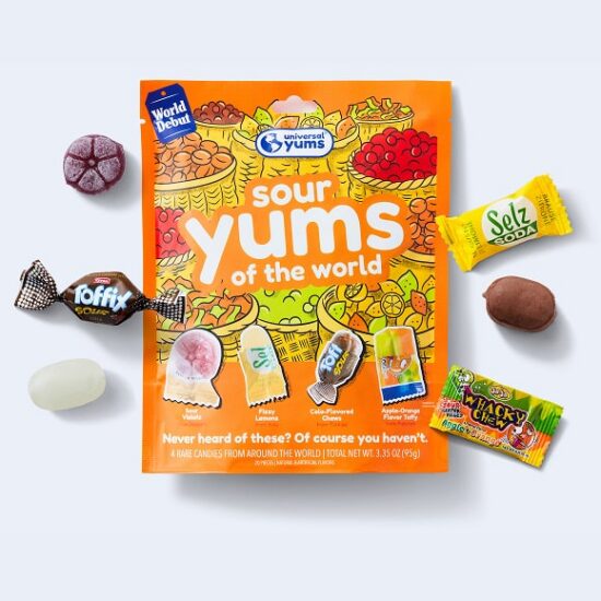 Sour Yums of The World Candy Pack Package