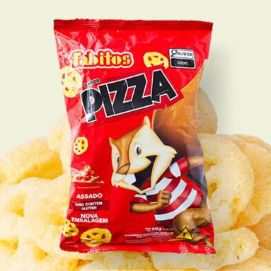 Pizza-Flavored Corn Snacks image