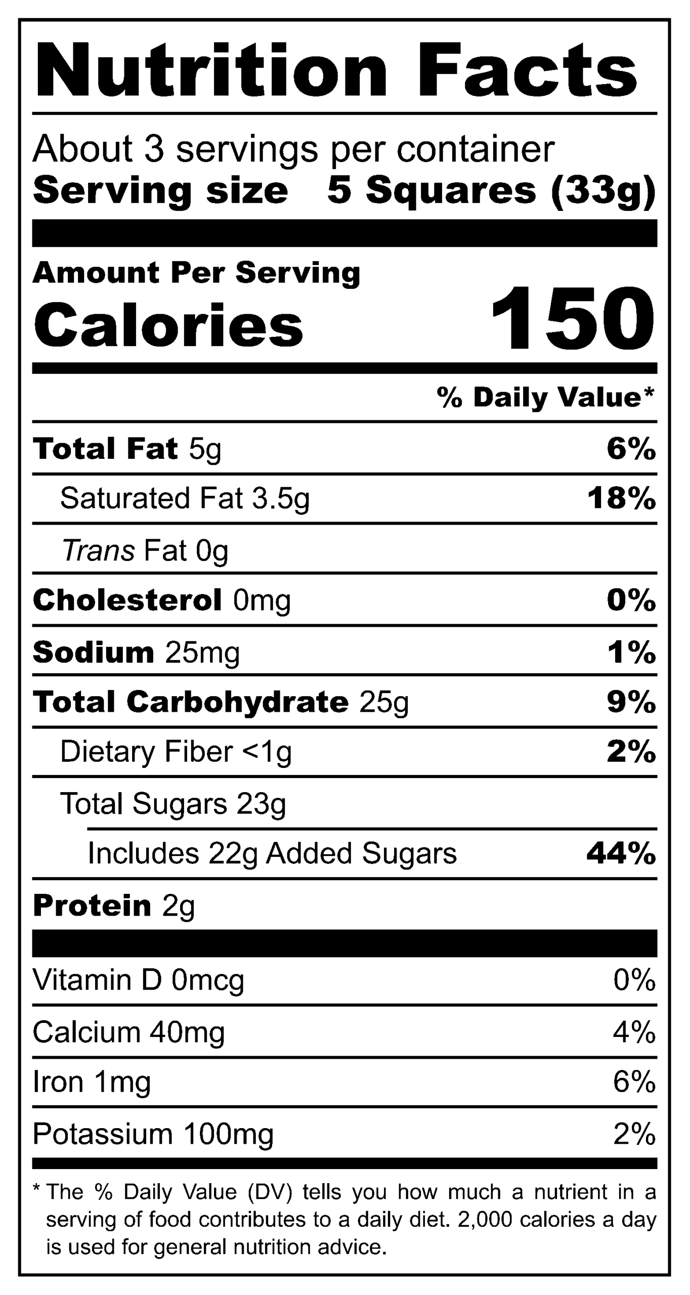 Porta Amarena Kirsche nutritional label