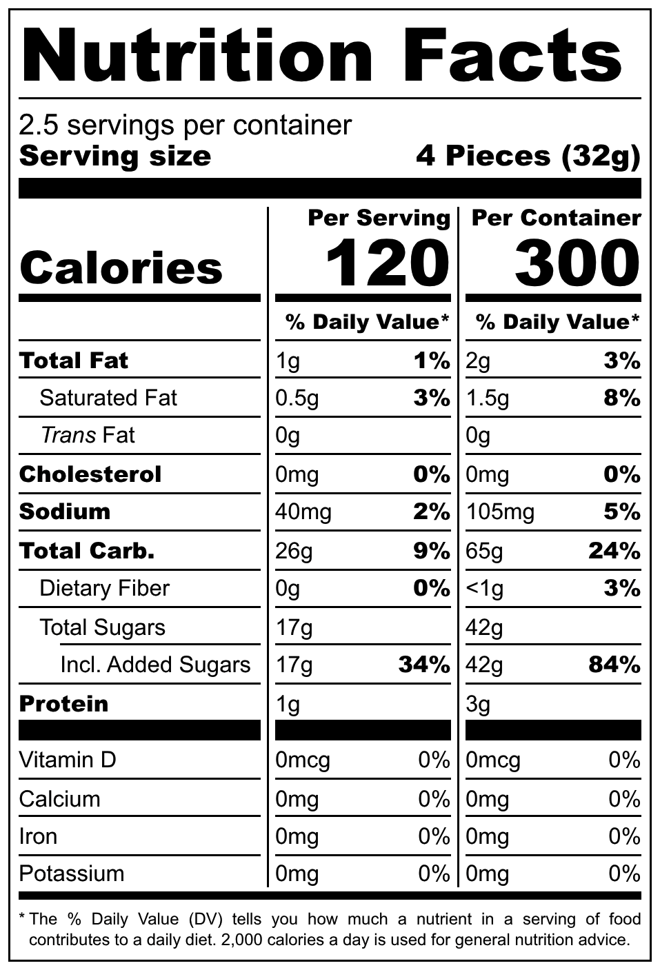 Pedro Kyselé Pásky s Příchutí Jahody nutritional label