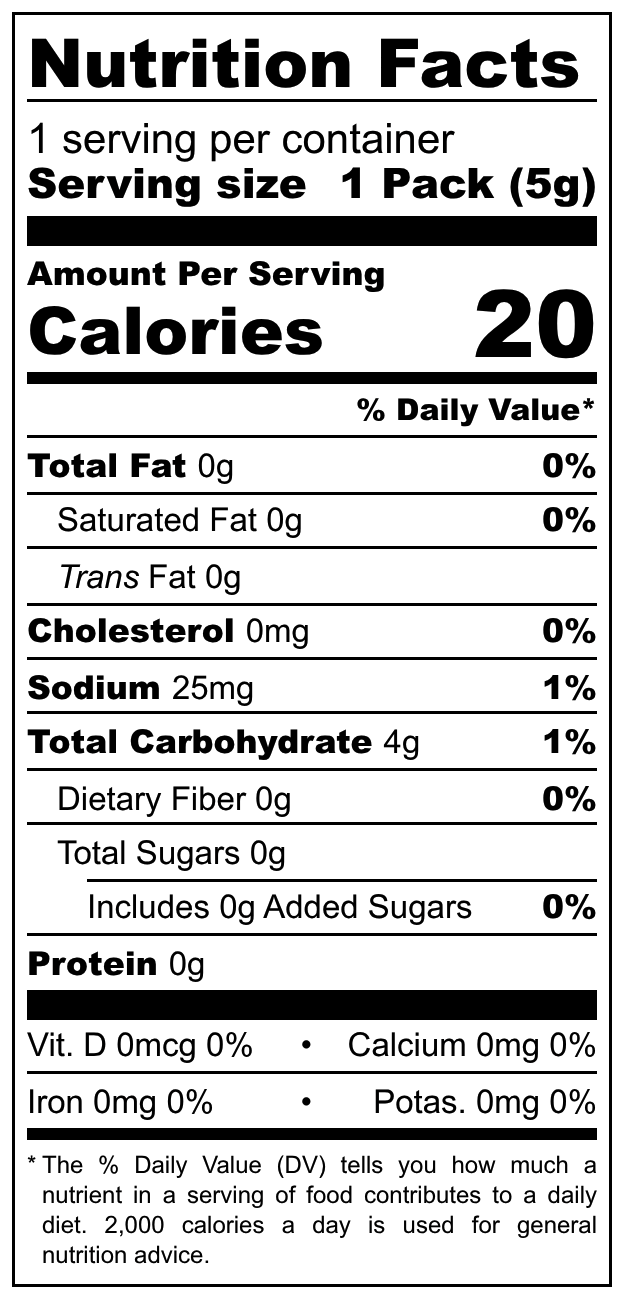 Sakata Beika Rice Crackers nutritional label