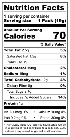 Mini Raspberry Spiced Nut Cookie nutrition facts