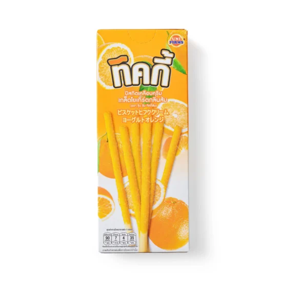 Ticky Yogurt & Orange Cream-Coated Biscuit Sticks image