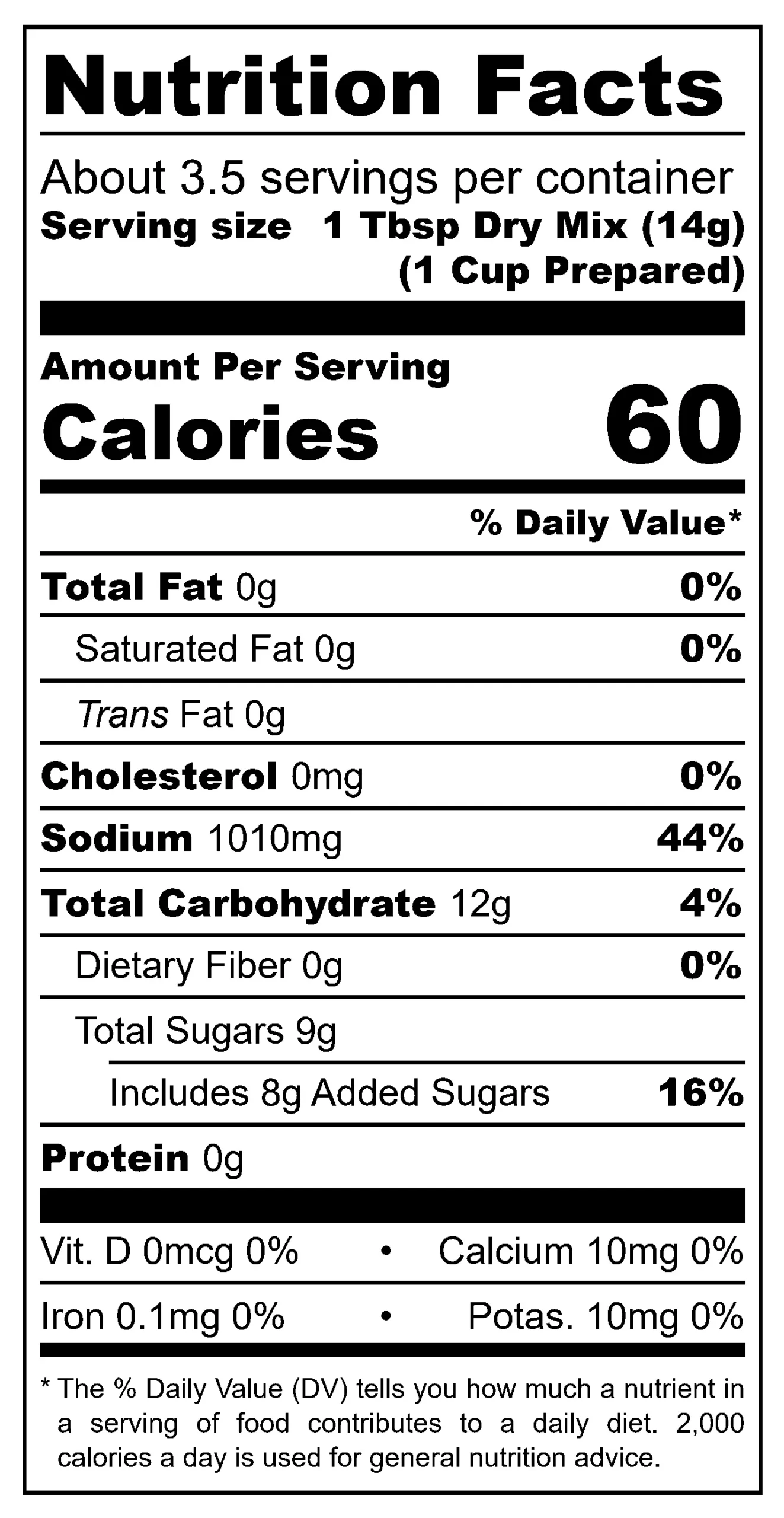 Pickling Spice Blend nutrition facts