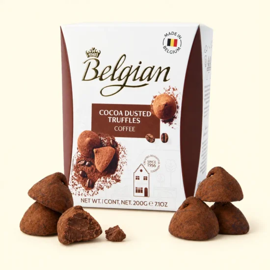 Coffee Cocoa Dusted Truffles Package