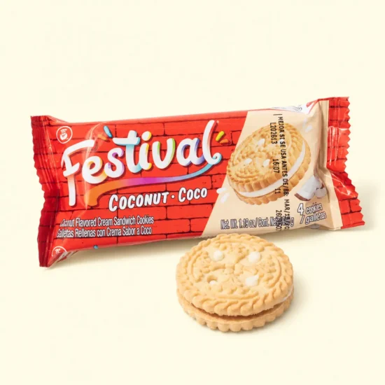Coconut Cream Sandwich Cookies Package