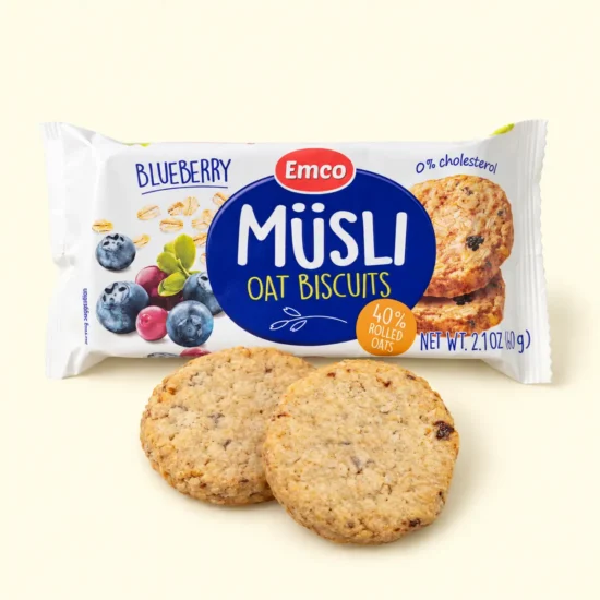 Musli Blueberry Oat Biscuits Package