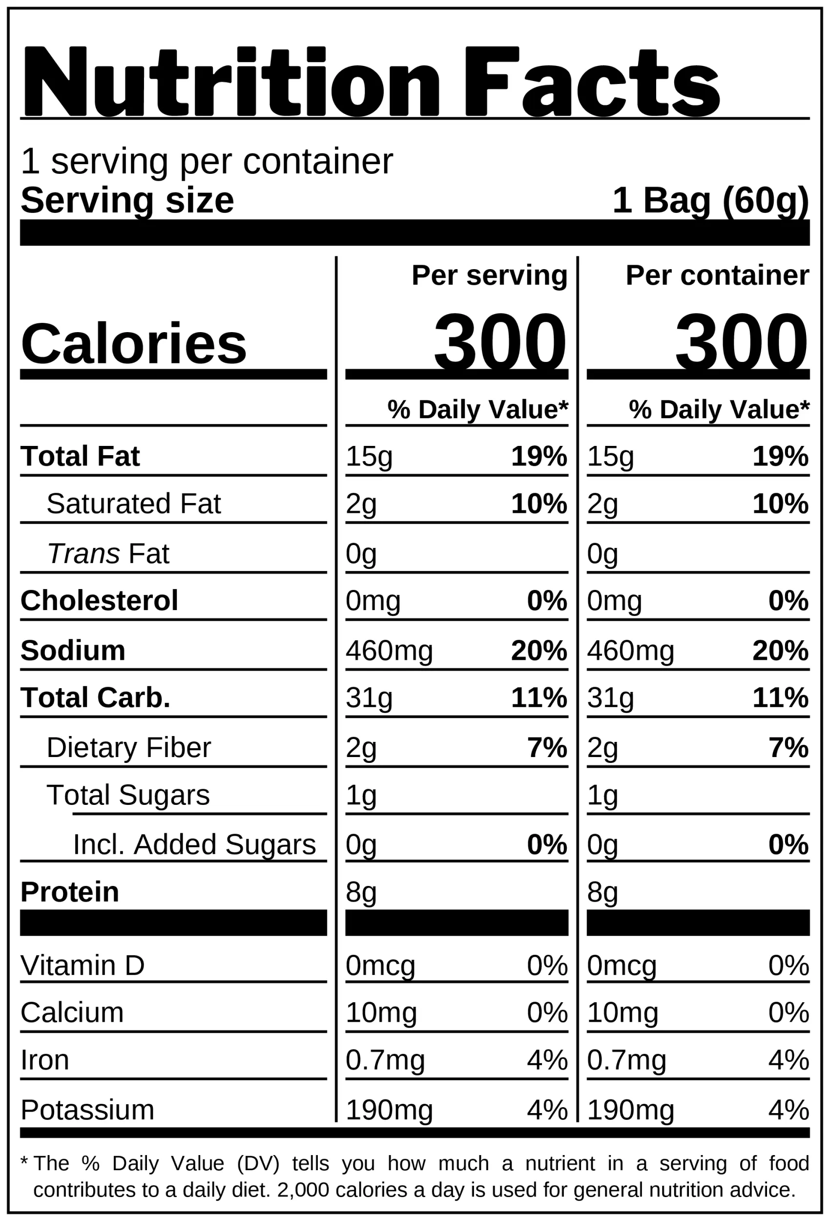 Curly Peanut Classic Puffs nutrition facts