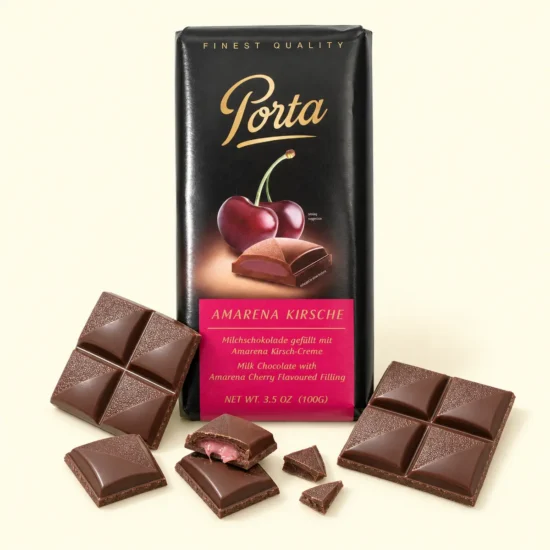 Amarena Cherry-Filled Chocolate Bar Package
