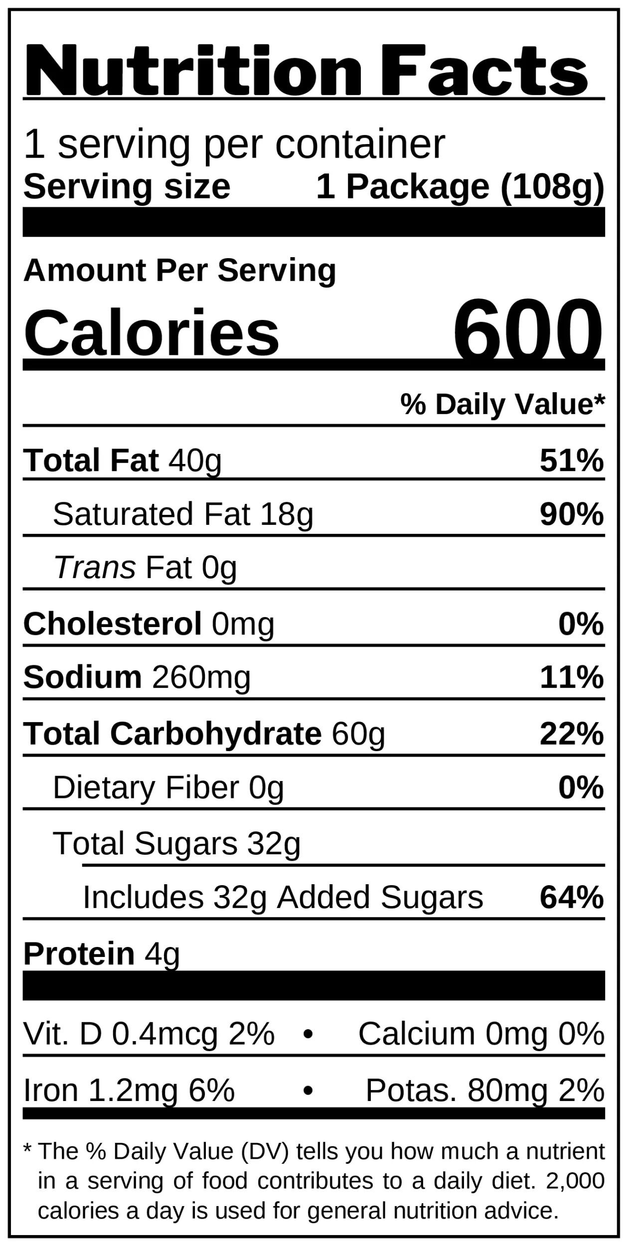 Lemon Creme Wafers nutrition facts
