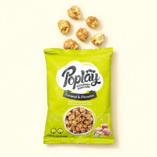 Caramel & Pistachio Popcorn Package