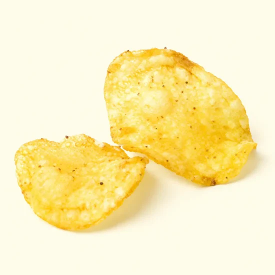 Fried Egg Potato Chips Pieces