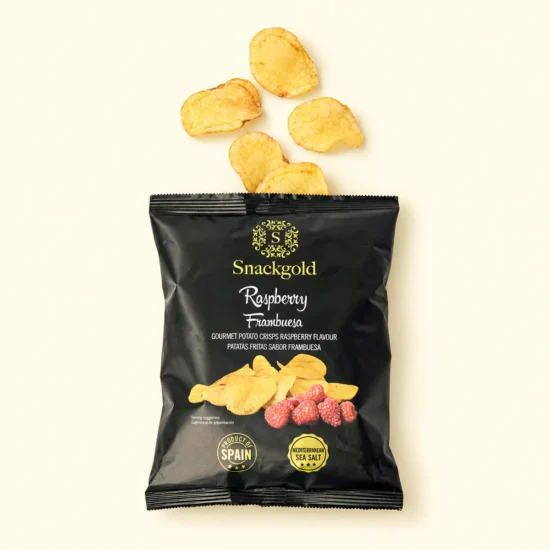 Raspberry Potato Crisps Package