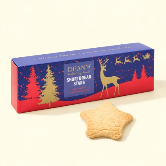 Star-Shaped Shortbread Cookies Package