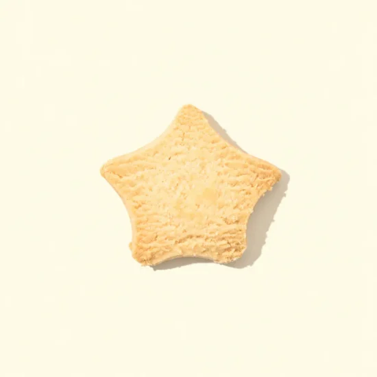 Star-Shaped Shortbread Cookies Pieces