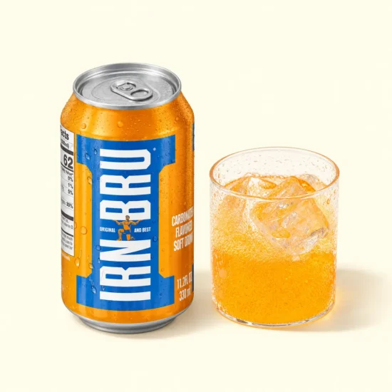 Iron Brew-Flavored Citrus Soda Package