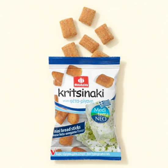 Kritsinaki Feta-Oregano Mini Bread Sticks Package