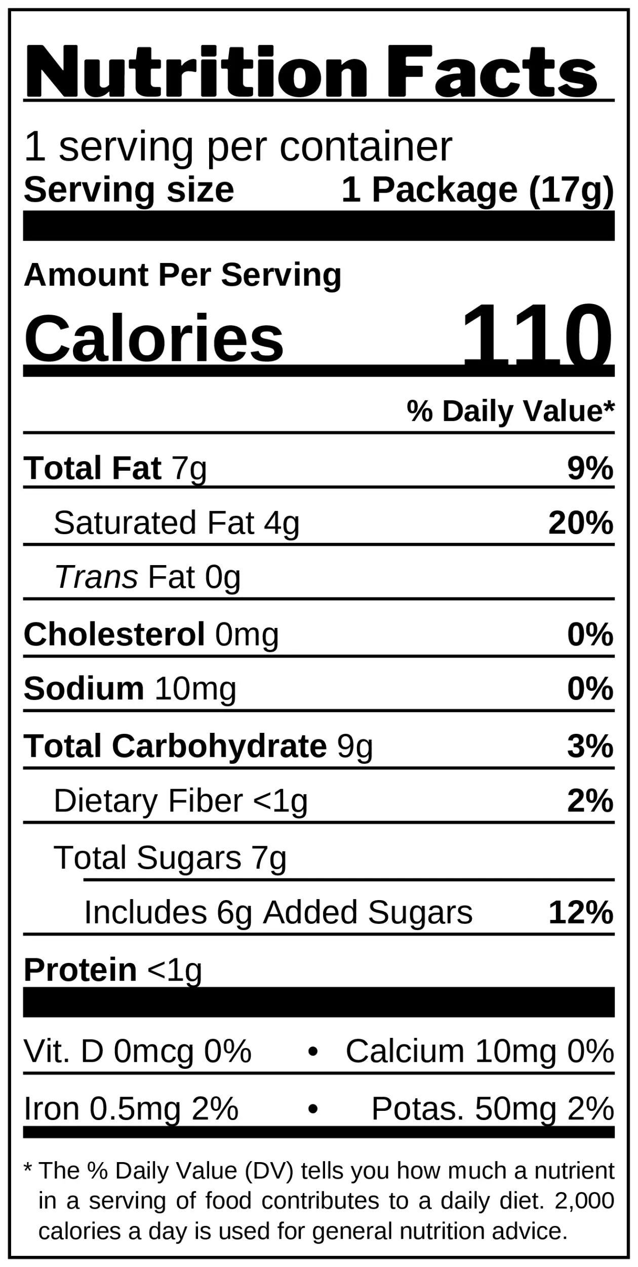 Serenata Milk Chocolate Cocoa Cream-Filled Wafer nutrition facts