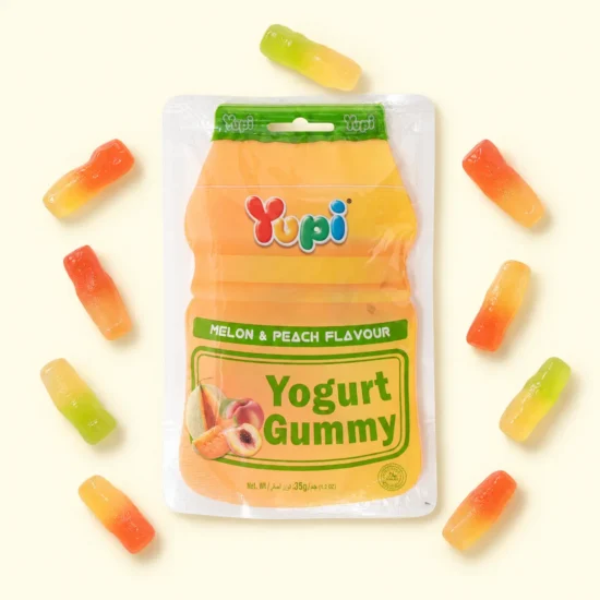 Melon & Peach Yogurt Gummies Package