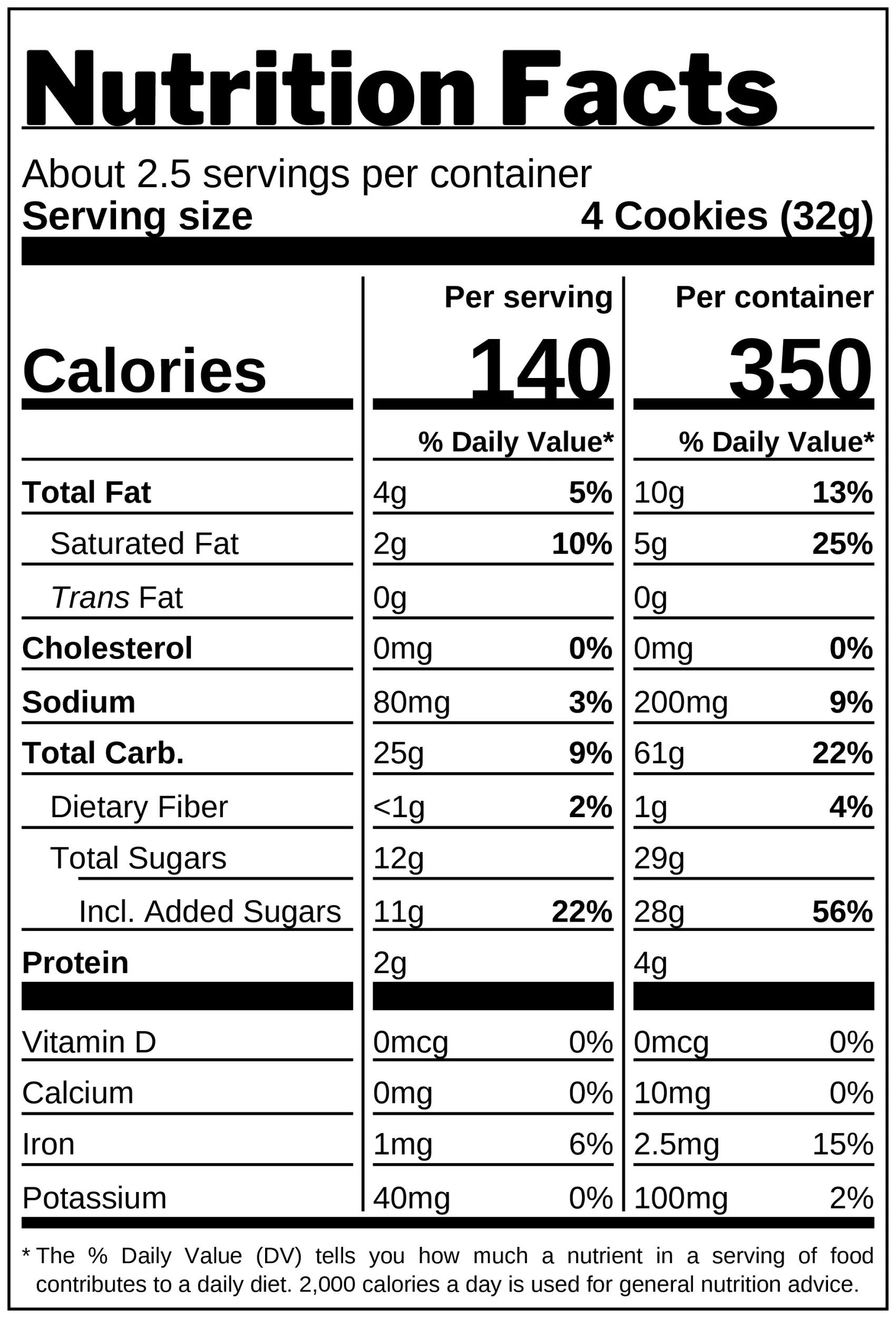 Magicreme Cardamom Sandwich Cookies nutrition facts
