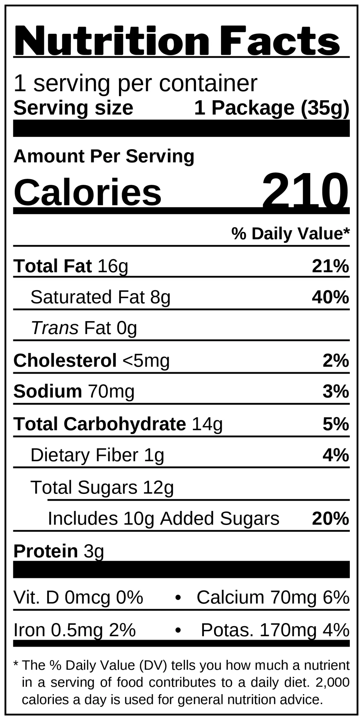 Pistachio-Filled Chocolate Bar nutrition facts