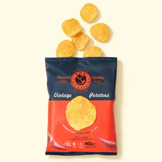 Sweet Chili Hand Cooked Vintage Chips Package