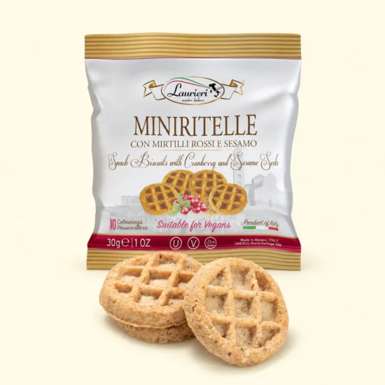 Miniritelle Cranberry & Sesame Biscuits Package