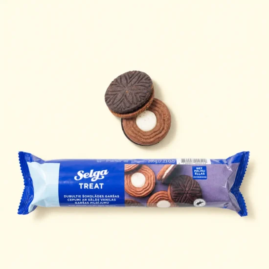 Choco-Cookies with Salted Vanilla Filling Package