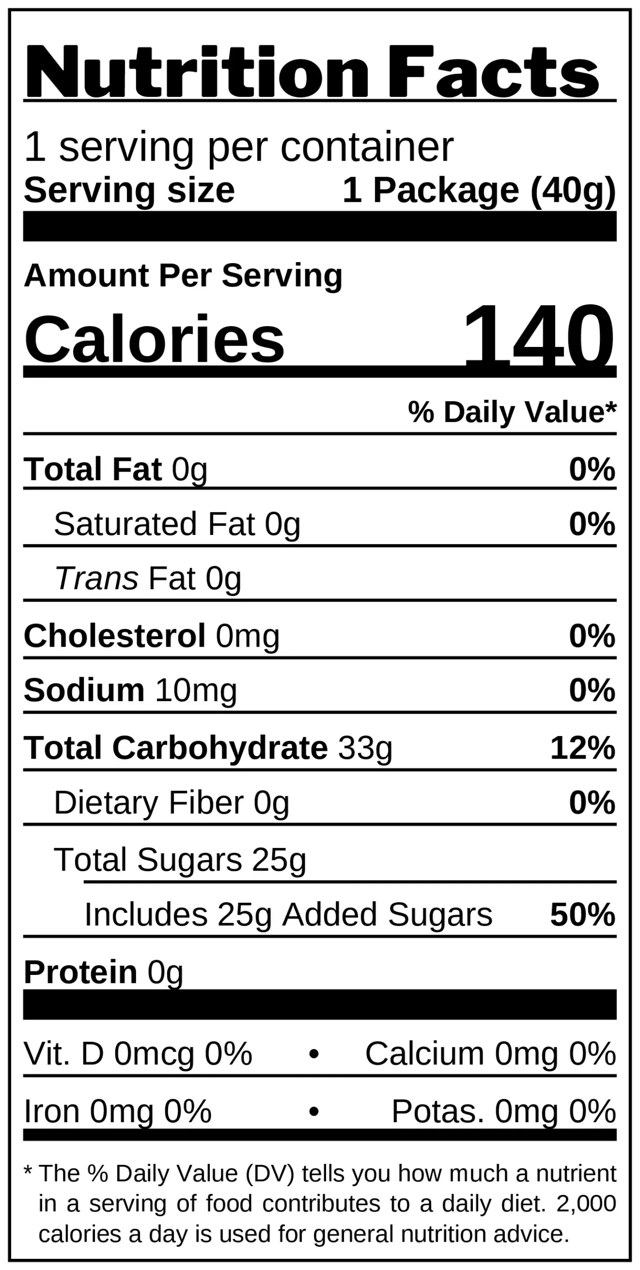 Red Berry Cruising Cadillacs nutrition facts