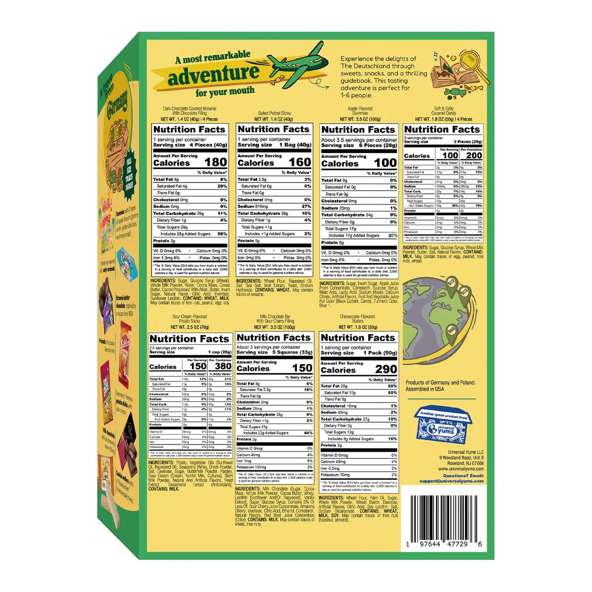 Germany Tasting Adventure nutrition facts