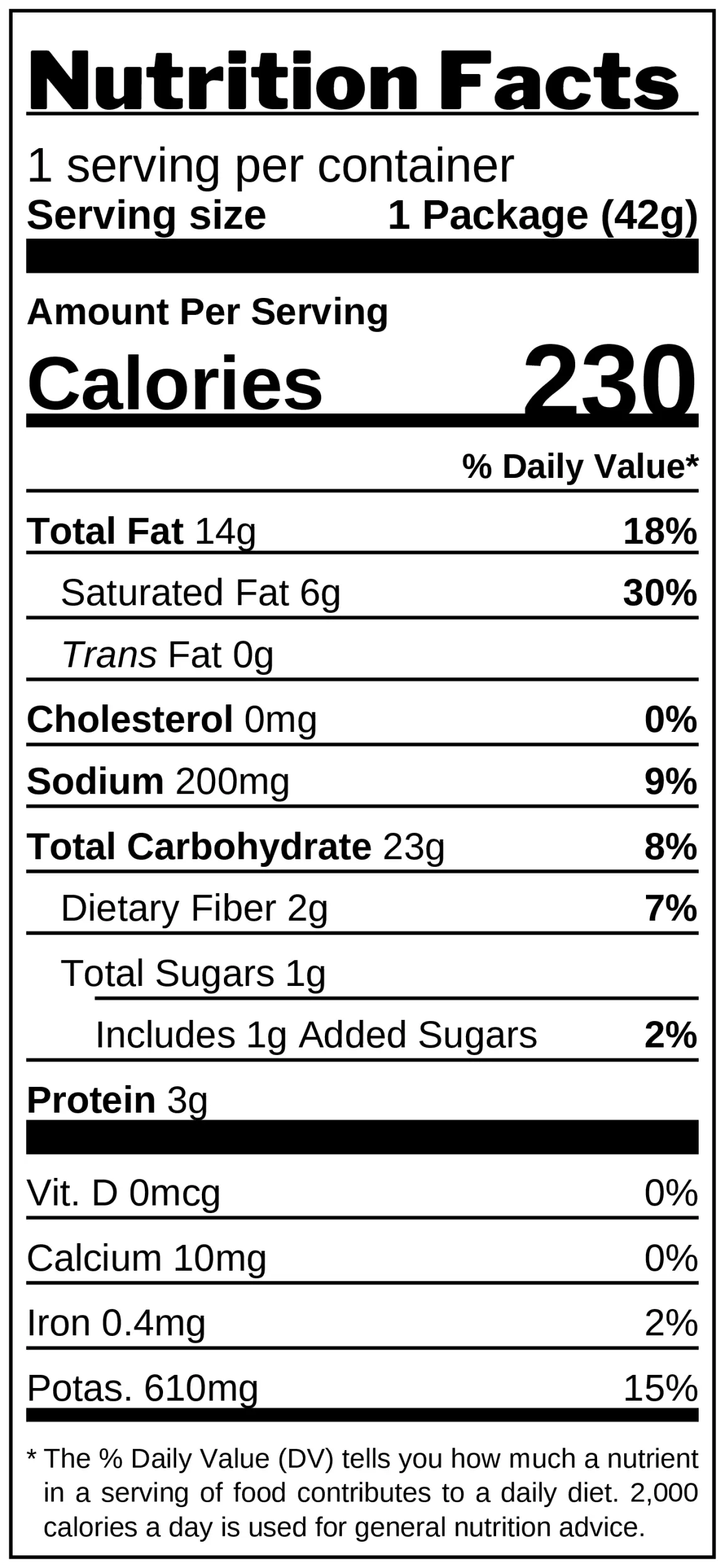 Spicy, Ridge-Cut Chips nutrition facts