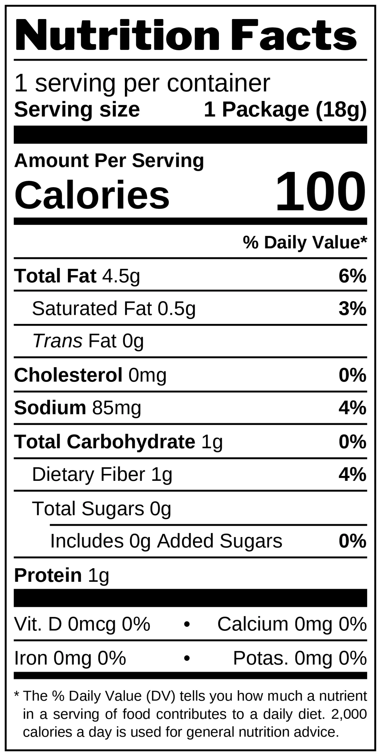 Rixy Llama Crunch Burger Puffs nutrition facts