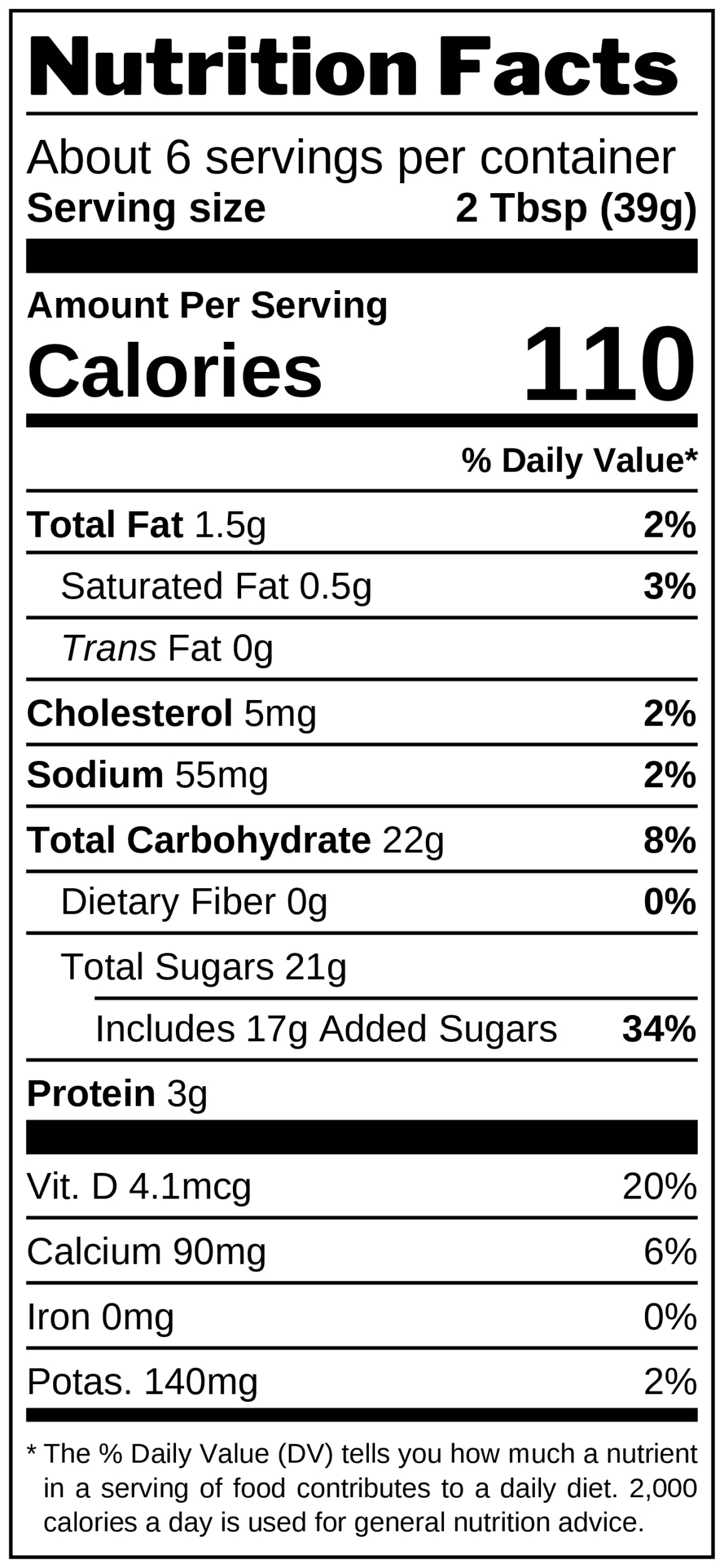Dulce de Leche Spread nutrition facts
