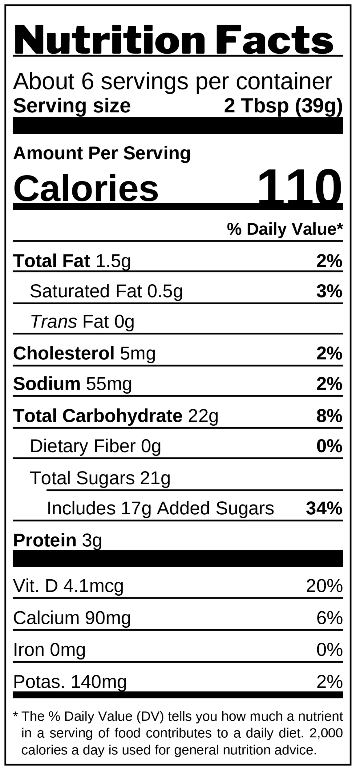 Dulce de Leche Spread nutrition facts