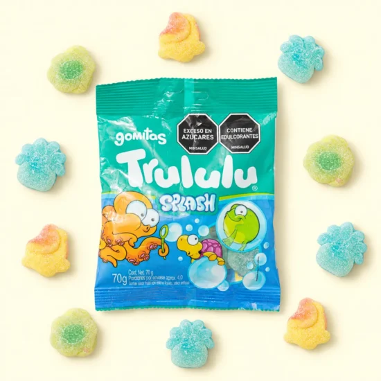 Splash Fruit-Filled Gummies Package