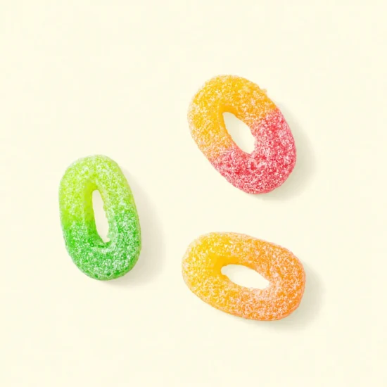 Sweet & Sour Apple Trio Gummies Pieces